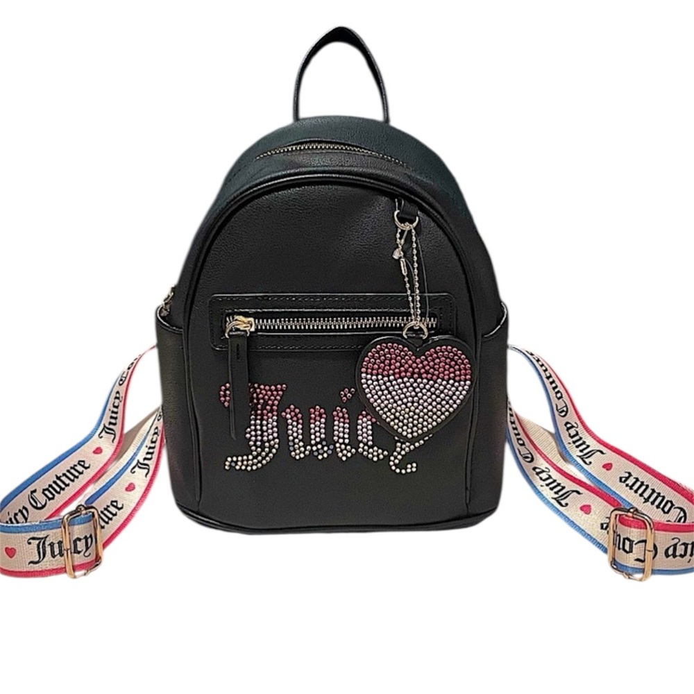 Juicy Couture Rhinestone Black Mini Backpack Bag